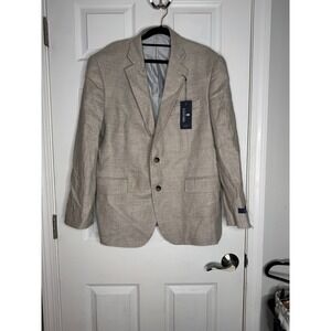 STAFFORD NWT Men's Classic Fit‎ Tan Sports Coat Size 42S Flawed*